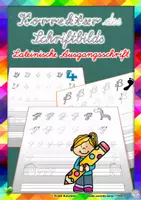 Vorschau - Arbeitsblätter - Spontane Wiederholung der Schreibrichtung und Form einzelner Buchstaben der Lateinischen Ausgangsschrift - Deckblatt