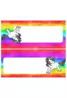 Vorschau - Bildkarten - editierbare Namenskarten Einhornklasse #Klassentier - Seite 1