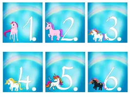 Vorschau - Präsentationen/Tafelbilder - Tafelkalender Einhornklasse #Klassentier - Seite 1