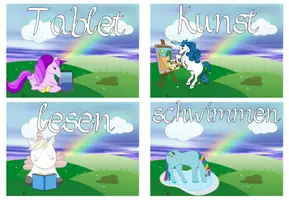 Vorschau - Präsentationen/Tafelbilder - Tagestransparenz Einhornklasse #Klassentier - Seite 3