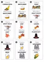 Aperçu - Jeux - Anglais - I have - Who has - THANKSGIVING - Page 2