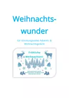 Vorschau - Text - Weihnachtswunder - ein kurzes Gedicht zu Weihnachten - Deckblatt