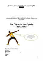 Vorschau - Stundenentwürfe - Lehrprobe Geschichte Olympische Spiele der Antike - Seite 1