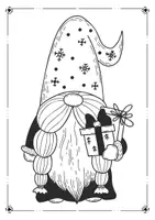 Vorschau - Mal- und Bastelvorlagen - Weihnachtswichtel- 57 Malvorlagen - Seite 2