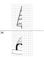 Vorschau - Stationenlernen - Symmetriebilder zum Thema Weihnachten - ab der 1. Klasse - Seite 3