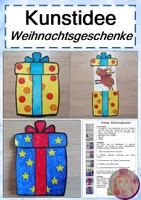 Vorschau - Mal- und Bastelvorlagen - Kunstidee Weihnachtsgeschenk - Deckblatt