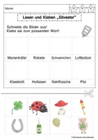 Vorschau - Arbeitsblätter - Lesen und Kleben Silvester - Seite 3