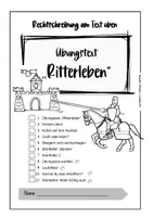 Vorschau - Unterrichtsreihen - "Ritterleben" - Rechtschreibung am Text üben - Deutsch/ Sprache Klasse 3 zum Thema Ritter/ Mittelalter - Seite 3