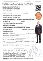 Vorschau - Arbeitsblätter - Arbeitsblätter zu "Wladimir Putin" + Onlineübung & MP3 + Mindmap + Infografik - Deckblatt