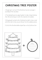 Vista previa - Unidades / Secuencias / Situaciones de Aprendizaje - Christmas tree XXl - Cooperative Poster for Christmas - página 1