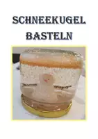 Vorschau - Stationenlernen - Schneekugel basteln - Deckblatt