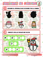Vista previa - Juegos / Gamificación - Calendario de Adviento Infantil - página 1