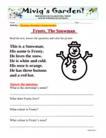 Vista previa - Hojas de trabajo - Mini Christmas Stories: Reading Comprehension - página 1