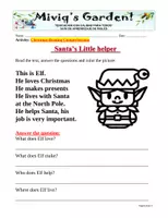 Vista previa - Hojas de trabajo - Mini Christmas Stories: Reading Comprehension - página 3