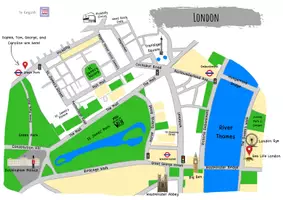 Vorschau - Arbeitsblätter - Giving directions - discovering London! - Deckblatt