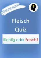 Vorschau - Quiz - Ampelquiz zum Thema Fleisch - Deckblatt