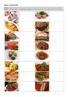 Vorschau - Arbeitsblätter - Fleisch Rind und Kalb Arbeitsblatt - Seite 1