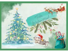 Vorschau - Arbeitsblätter - Weihnachtskarten für die Mäuseklasse - Seite 1