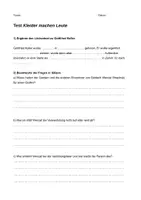 Vorschau - Arbeitsblätter - Test "Kleider machen Leute" - Deckblatt