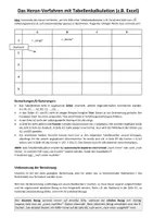 Vorschau - Arbeitsblätter - Heron-Verfahren mit Tabellenkalkulation (Arbeitsblatt mit Lösung) - Deckblatt