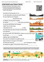 Vorschau - Arbeitsblätter - Lernposter + Arbeitsblatt "Wüste" + Onlineübung & MP3 + Mindmap + Infografik - Seite 1