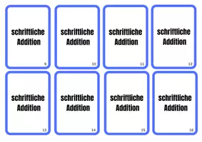 Vorschau - Aufgabenkarten - Schriftliche Addition und Subtraktion Aufgabenkarten - Seite 2