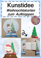 Vorschau - Mal- und Bastelvorlagen - Weihnachtskarten - Deckblatt