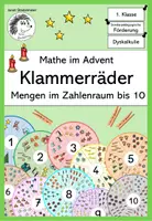 Vorschau - Arbeitsblätter - Mathe im Advent - Klammerräder Mengen im ZR 10 - Deckblatt