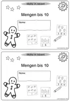 Vorschau - Arbeitsblätter - Mathe im Advent - Mini-Heft Mengen im ZR 10 - Seite 2