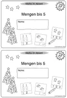 Vorschau - Arbeitsblätter - Mathe im Advent - Mini-Heft Mengen im ZR 5 - Seite 2