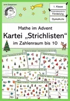 Vorschau - Fördermaterial/Inklusion - Mathe im Advent - Kartei Strichlisten im ZR 10 - Deckblatt