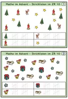 Vorschau - Fördermaterial/Inklusion - Mathe im Advent - Kartei Strichlisten im ZR 10 - Seite 2