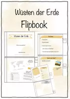 Vorschau - Stundenentwürfe - Geografie - Flipbook Wüste (Kl. 6-7) - Deckblatt