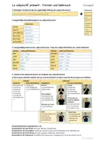 Vorschau - Arbeitsblätter - Der subjonctif présent - Das Grammatikblatt mit Signalgrammatik - Seite 3