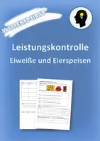 Vorschau - Test - Leistungskontrolle Eiweiße und Eierspeisen - Deckblatt