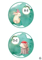 Vista previa - Otros - Números para el Calendario de Adviento (animales del Bosque) - página 2
