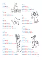 Vorschau - Arbeitsblätter - lange Weihnachtswörter silbiert - Ö und D Version für "Advent" - Seite 2