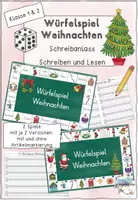 Vorschau - Spiele - Würfelspiel Weihnachten: Schreiben und Lesen - Deckblatt