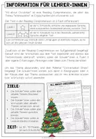 Vorschau - Arbeitsblätter - ALL ABOUT CHRISTMAS - Reading Comprehension (2-fach differenziert) + Conversation Strips - Seite 1