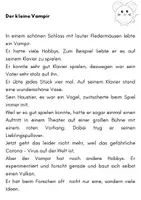Vorschau - Arbeitsblätter - V Buchstabeneinführung mit Geschichte erste Klasse - Seite 1