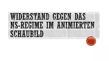 Vorschau - Präsentationen/Tafelbilder - Widerstand gegen das NS-Regime im animierten PowerPoint-Schaubild (2 Schaubilder) - Seite 1