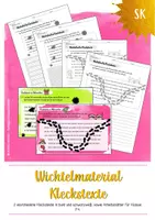 Vorschau - Arbeitsblätter - Wichtelmaterial - Kleckstexte - Deckblatt