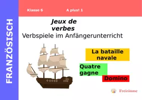 Vorschau - Spiele - Verbspiele im Anfängerunterricht Französisch - Deckblatt