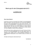 Vorschau - Aufgabenkarten - Warm-ups für den Schauspielunterricht 5: AUSDRUCK - Seite 2