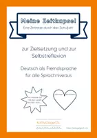 Vorschau - Arbeitsblätter - Zeitkapsel zur Zielsetzung und Selbstreflexion DaF - Deckblatt