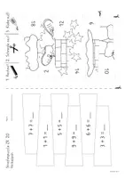 Vorschau - Arbeitsblätter - Rechenpuzzle Streifen | Weihnachten | ZR 20 | Verdoppeln und Halbieren - Seite 2