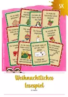 Vorschau - Spiele - Weihnachtliches Lesespiel - Deckblatt