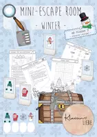 Vorschau - Arbeitsblätter - Mini Escape Room: Winter (ab Klasse 3) - Deckblatt