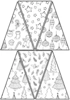 Vorschau - Mal- und Bastelvorlagen - Mustermix Weihnachten - Kooperativer Tannebaum - Seite 1