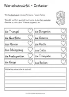 Aperçu - Jeux - Musikinstrumente Wortschatzwürfel Deutsch jeu Allemand - Page 3